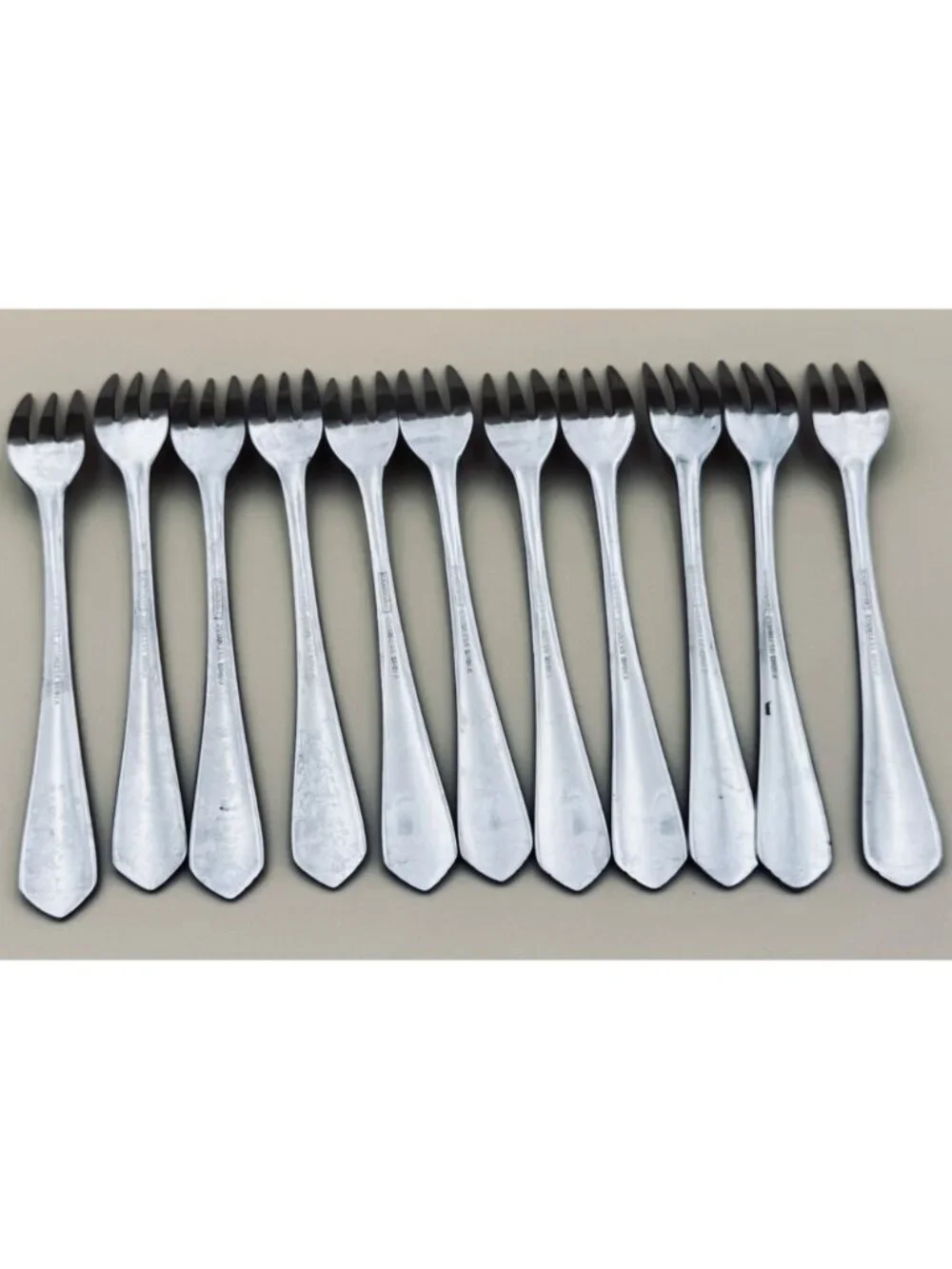 11 Piece Set Cambridge KRYSTEN Cocktail Seafood Fork 5-5/8